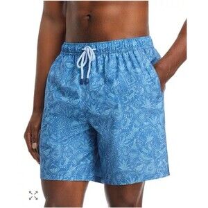 Peter Millar Crown Mezcal Mayhem Print Swim Trunks, 7" Size Small